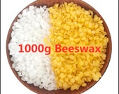 NEW 1000g Pure Natural Beeswax Wax Candles Making Supplies 100 No Added Soy Wax Lipstick DIY Material yellow and white beeswax