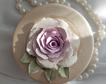 Rose sculpture painting, three-dimensional gypsum flowers, 3D flower painting, art sculpture,wall decor, panel for home, plaster panel