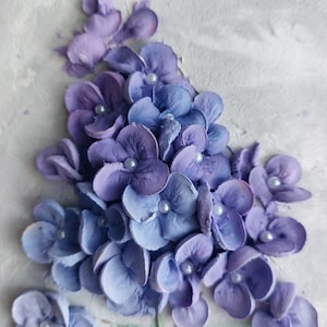 Peinture sculpture lilas, fleurs de gypse en trois dimensions, peinture de fleurs 3D, sculpture d'art, décoration murale, tableau pour la maison, panneau de plâtre