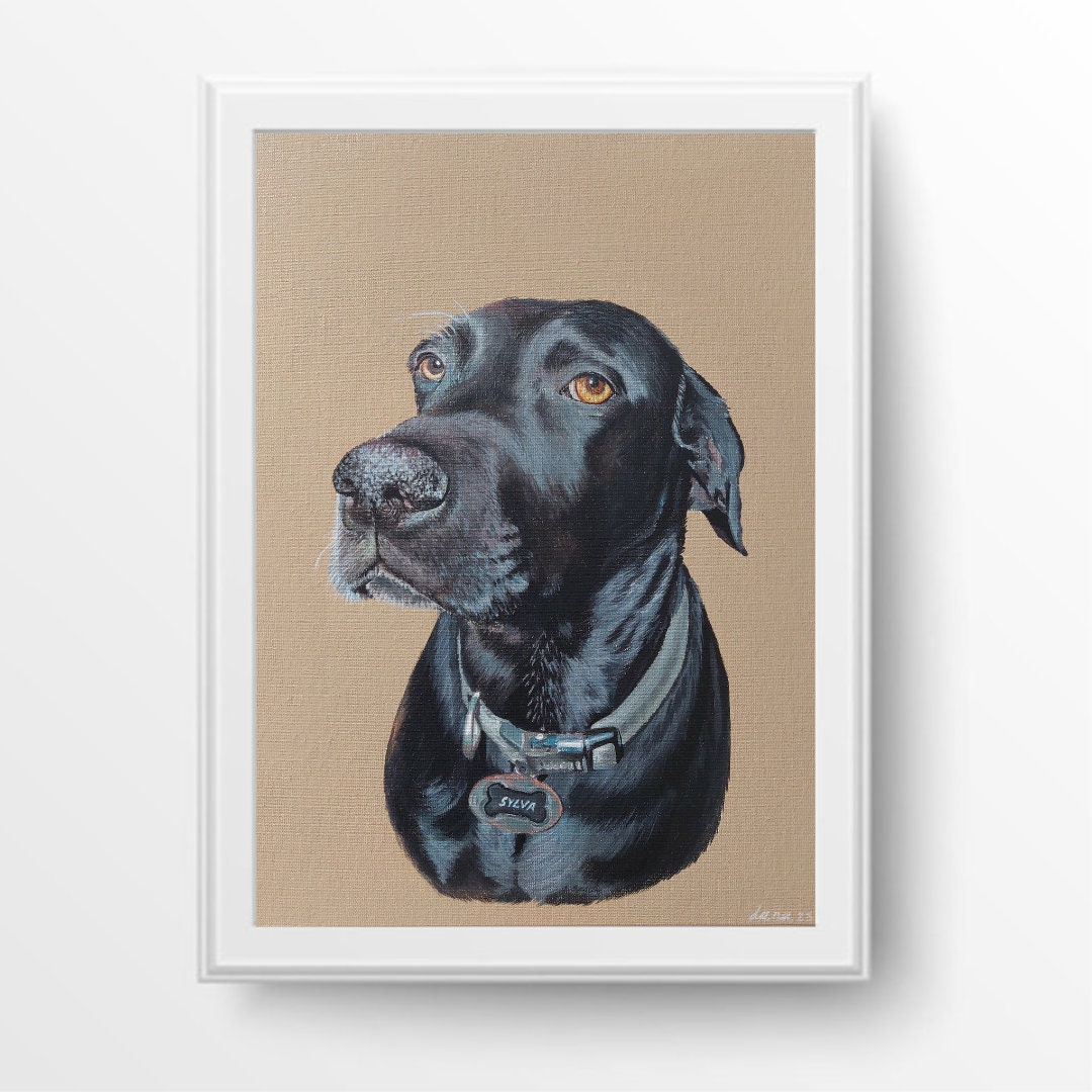 Custom Acrylic Dog Painting,custom Pet Portraits,custom Dog Portrait