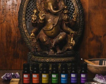 Chakra Essential Oil Blend Kit: Aromatherapy Gift Set