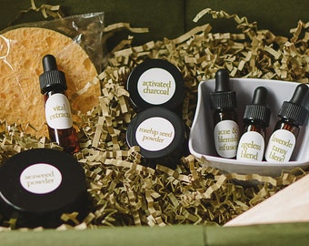 DIY Facial Mask Kit: Seaweed Powder, Vital Extracts, Personalized Skincare