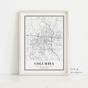 Columbia Missouri Map, Columbia MO Map, Columbia City Map, Columbia ...