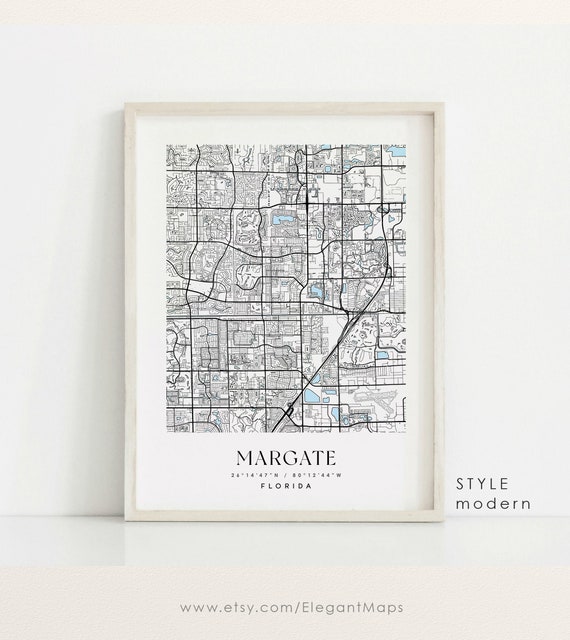 Margate Florida Map Margate FL - Il 570xN.3481449625 8f0r