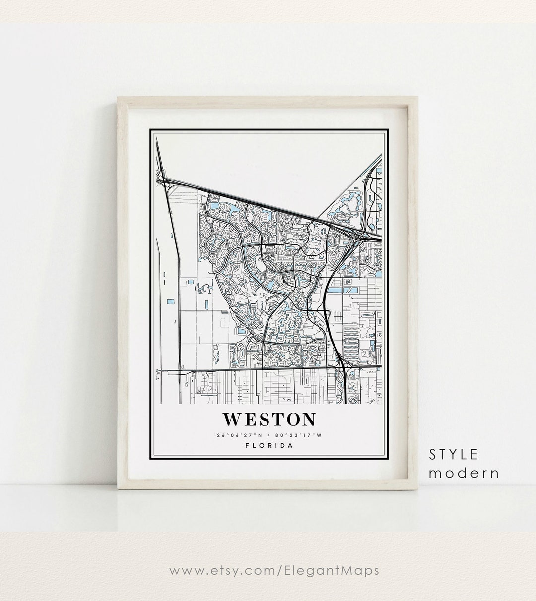 Map Of Florida Showing Weston