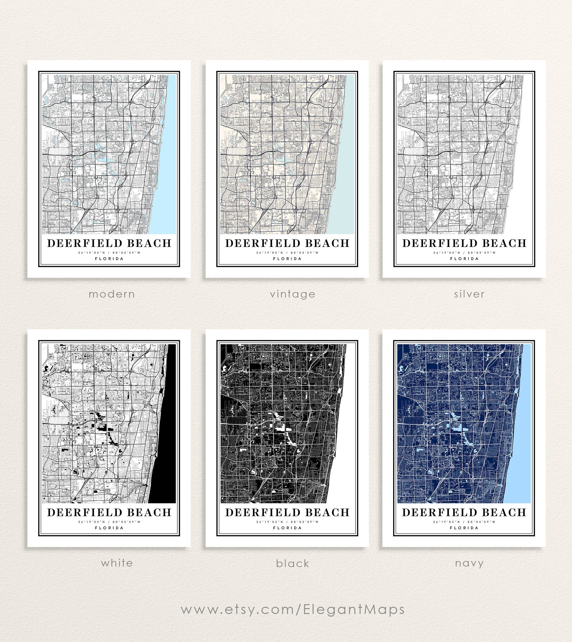 Deerfield Beach Florida Map Deerfield - Il Fullxfull.3502384961 Oi9x 
