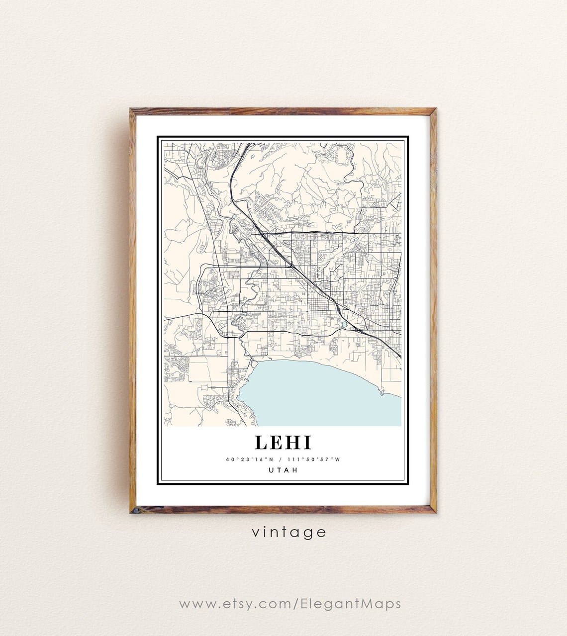 Lehi Utah Map Lehi UT Map Lehi City Map Lehi Print Lehi Etsy UK
