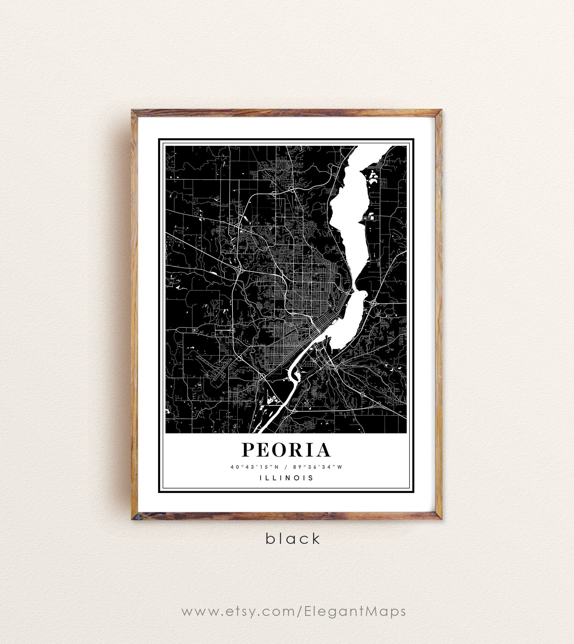Lansing Michigan Map Lansing MI Map Lansing City Map - Etsy