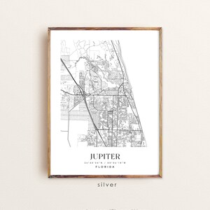 Jupiter Florida Map, Jupiter FL Map, Jupiter City Print, Jupiter Poster, Jupiter Art, Custom ...