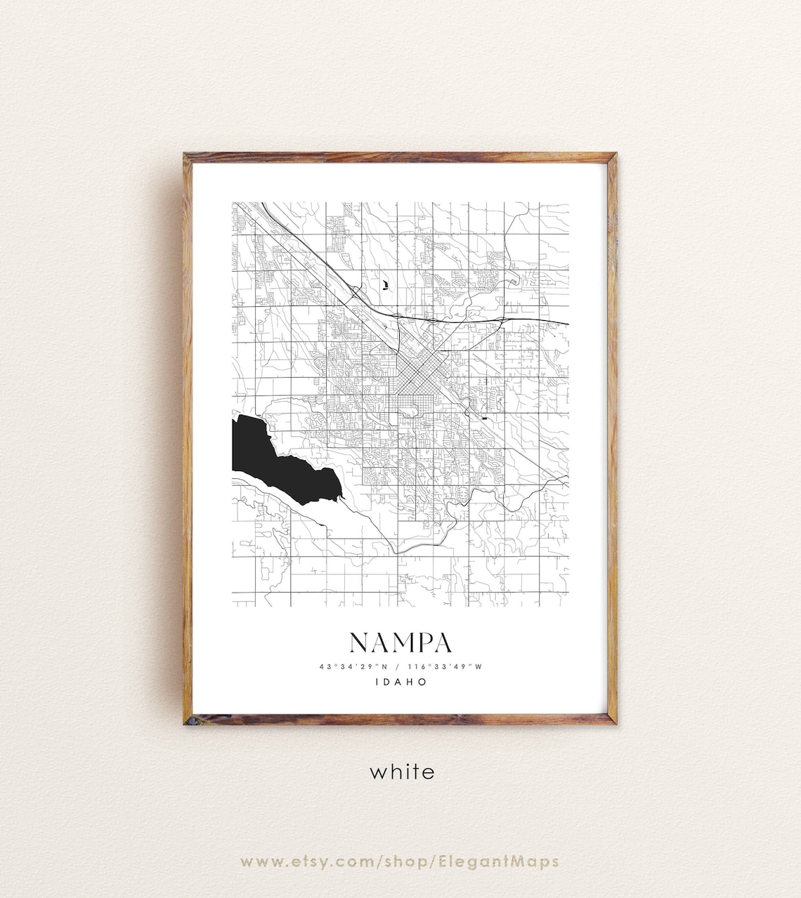 Nampa Idaho Map Nampa ID Map Nampa City Print Nampa Poster | Etsy