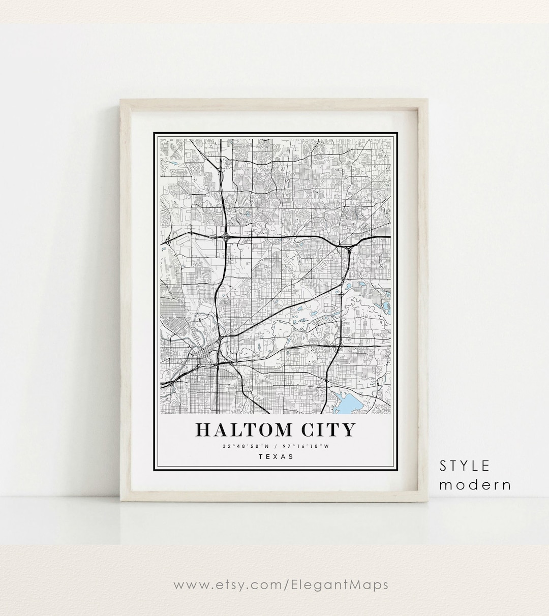 Map Of Haltom City Texas