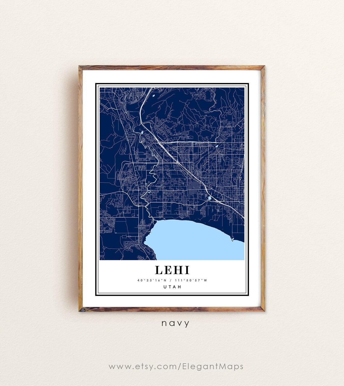 Lehi Utah Map Lehi UT Map Lehi City Map Lehi Print Lehi Etsy UK