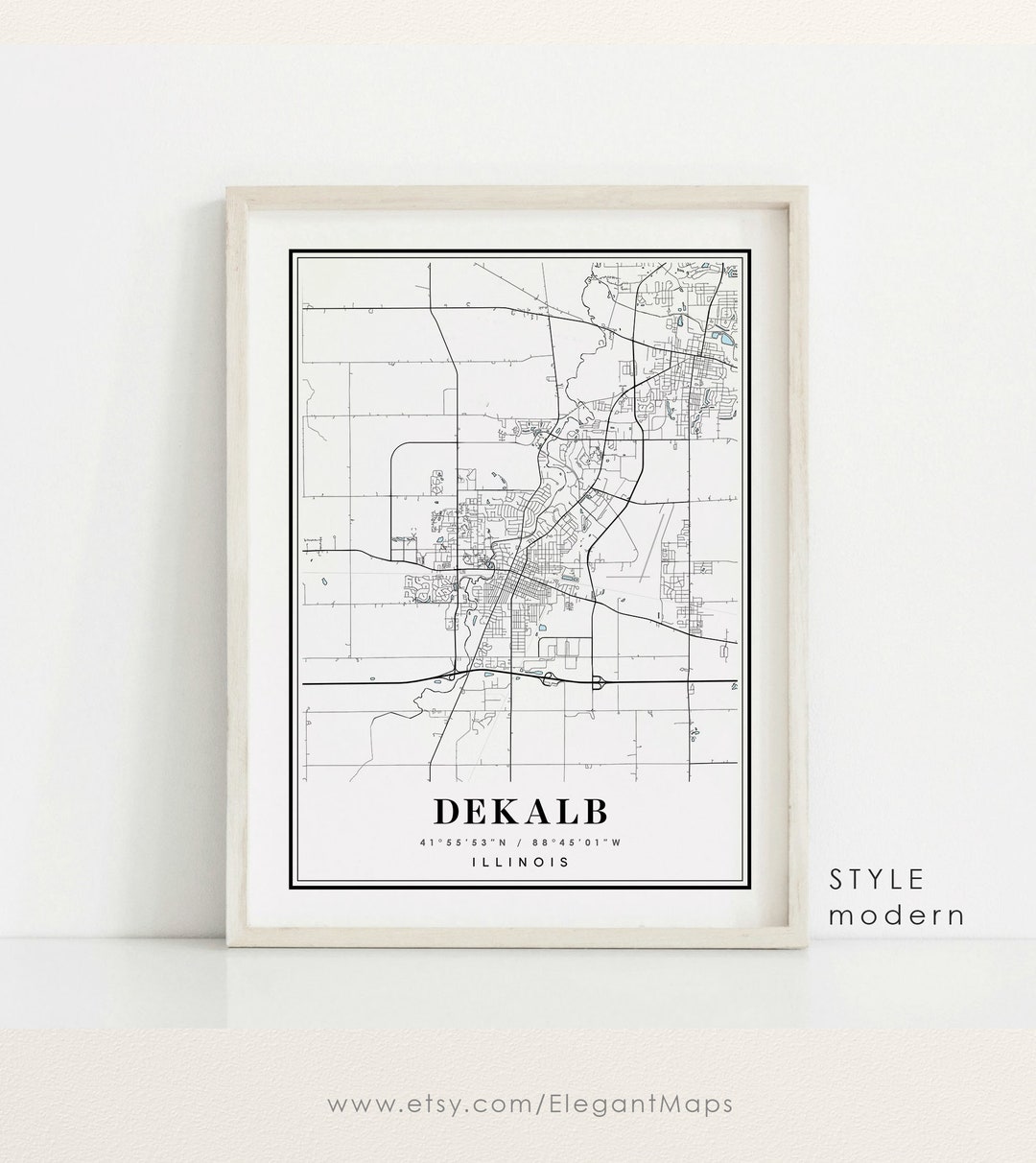 Map Of Dekalb Illinois