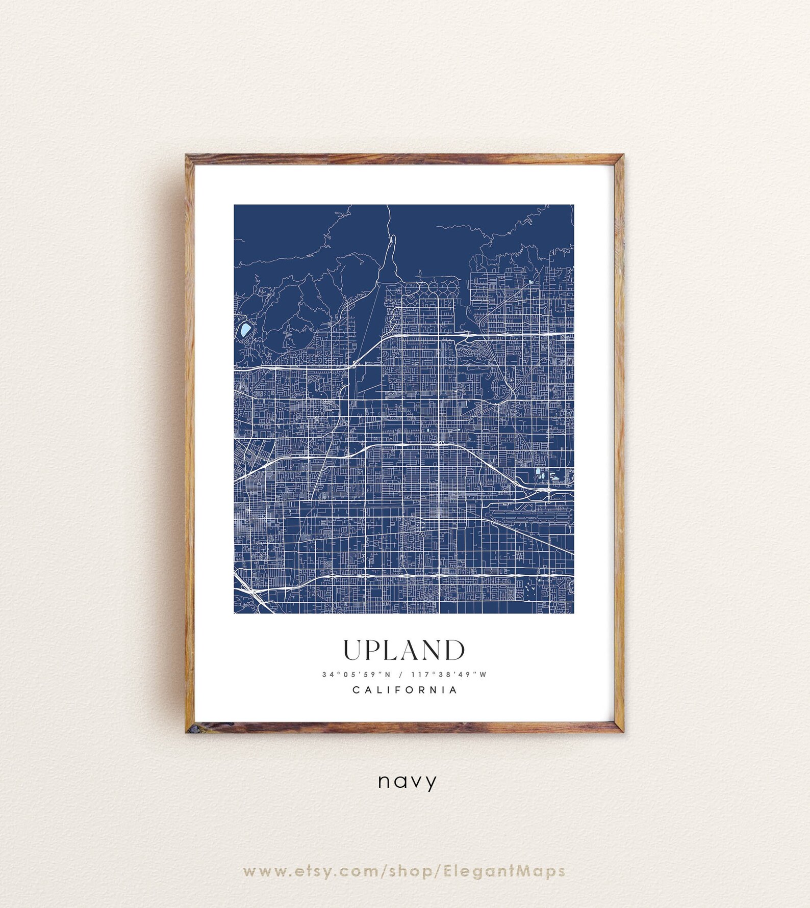 Upland California Map Upland CA Map Upland City Print - Etsy