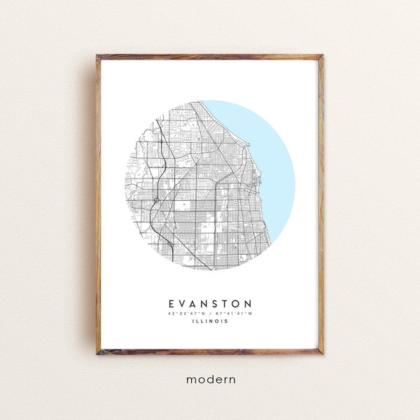 Evanston Print Etsy