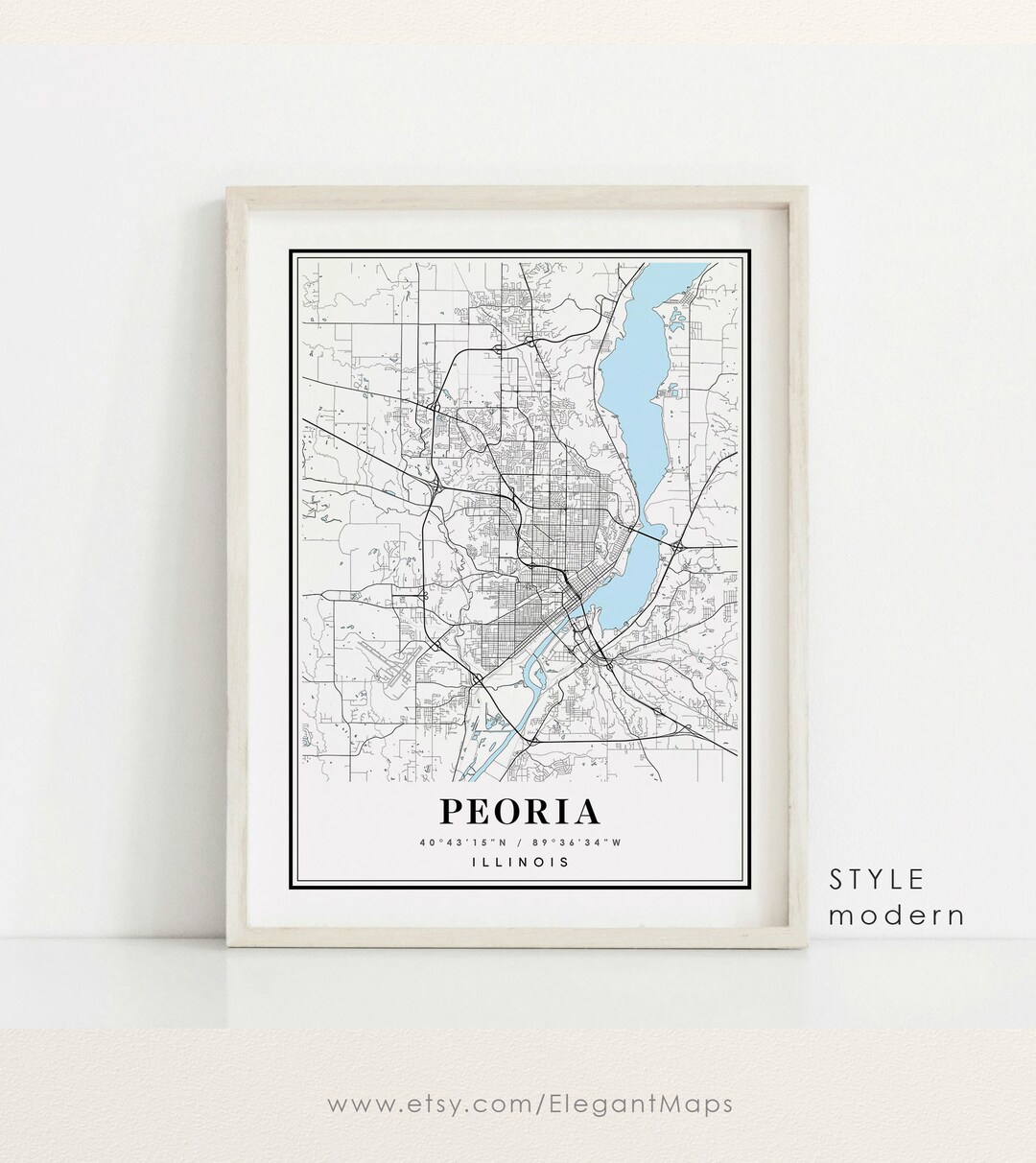 Lansing Michigan Map, Lansing MI Map, Lansing City Map, Lansing Print, Lansing Poster, Lansing ...