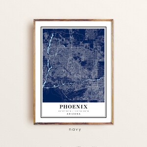 Phoenix Arizona map, Phoenix AZ map, Phoenix city map, Phoenix print, Phoenix poster, Phoenix art, Phoenix map, Custom map prints image 6