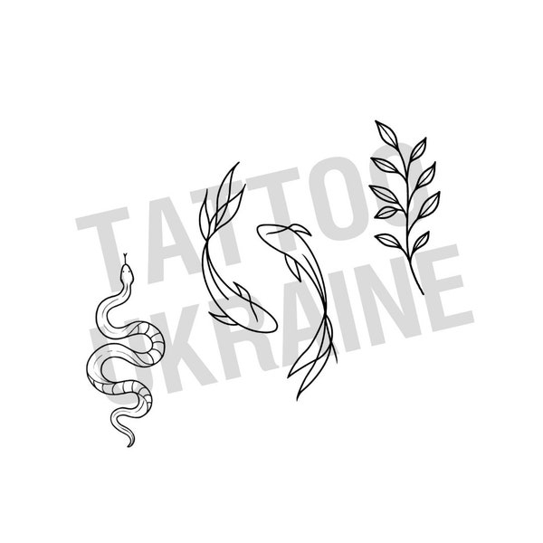 Digital tattoo kit of 3 pack | Digital PNG | tattoo artists | tattoo design | digital picture download | Instant Digital Download