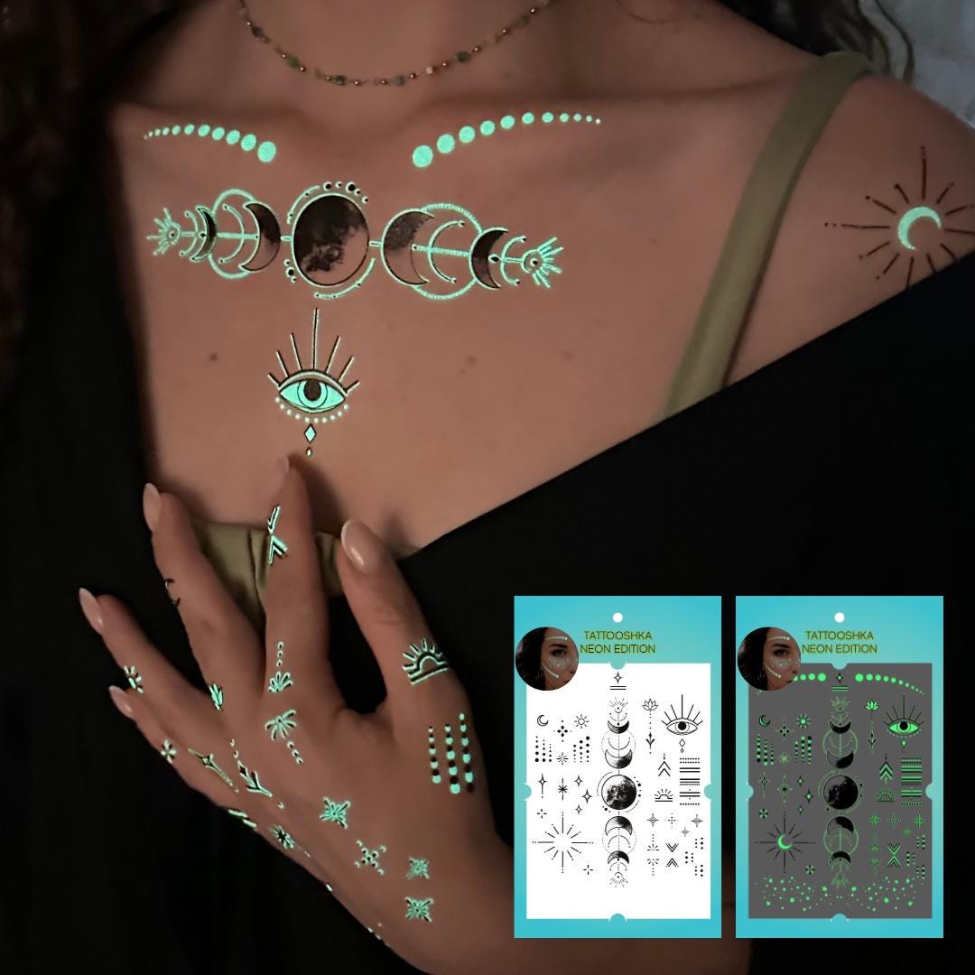 Custom Text Slogan Glow In The Dark Luminescent Vinyl Sticker