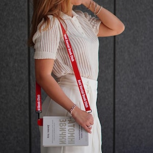 Hands-Free Book Strap | Adjustable Book Holster | Crossbody Book Carrier | Reading Bag for Commuters and Students| | Gift for Readers