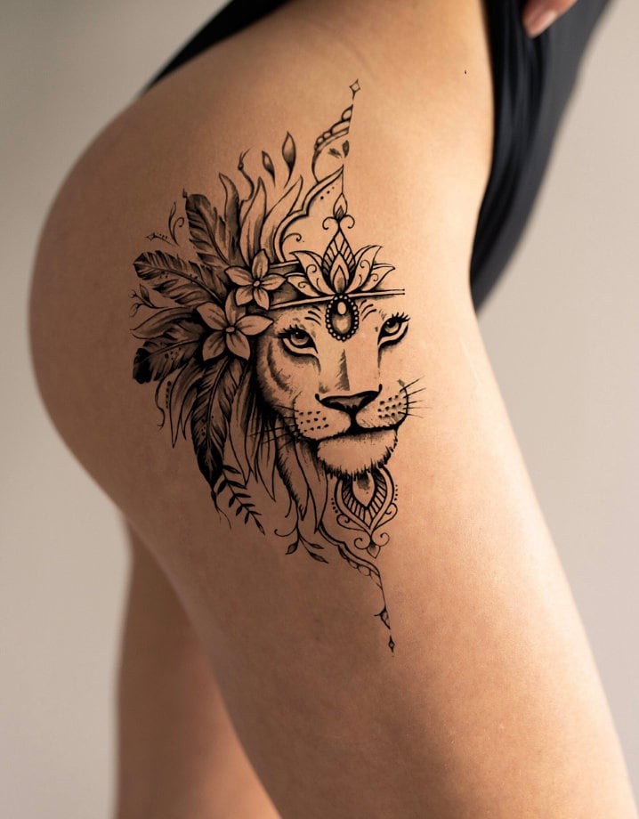 Soccer Player with Lion Tattoo on Back | TikTok