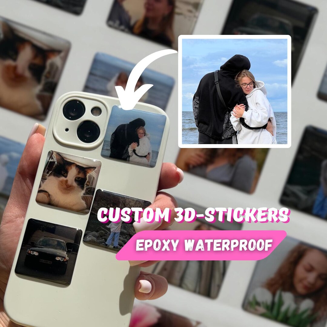 Personalized Couple, Friends Photo Personalized Custom Sticker Cute ...