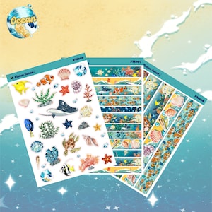 Planche sticker "Océan''
