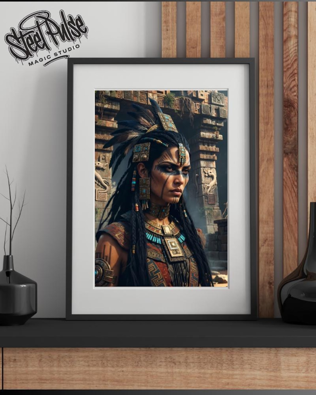 Aztec Temple Priestess | Fierce Feathered Warrior Queen | Ancient ...