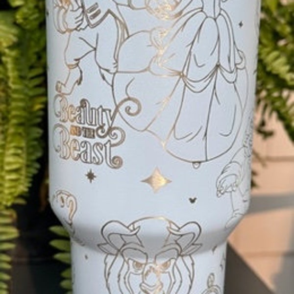 Beauty and the Beast Stanley Cups Etsy