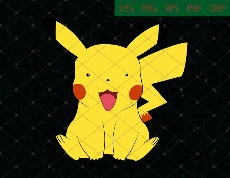 Download Pikachu Svg png dxf Cricut Silhouette Cut File Instant | Etsy