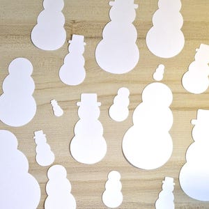 Snowman Die Cuts – Winter Paper Embellishments for Scrapbooking, Cardmaking, Crafts & Decor – Holiday Die Cut