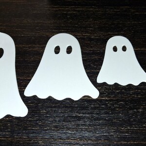 Die Cut Paper Ghosts – Halloween Craft Embellishments | 65lb Cardstock ...