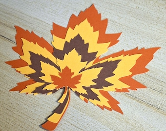 Fall Leaves Die Cuts – 1" to 5" – 65lb Cardstock