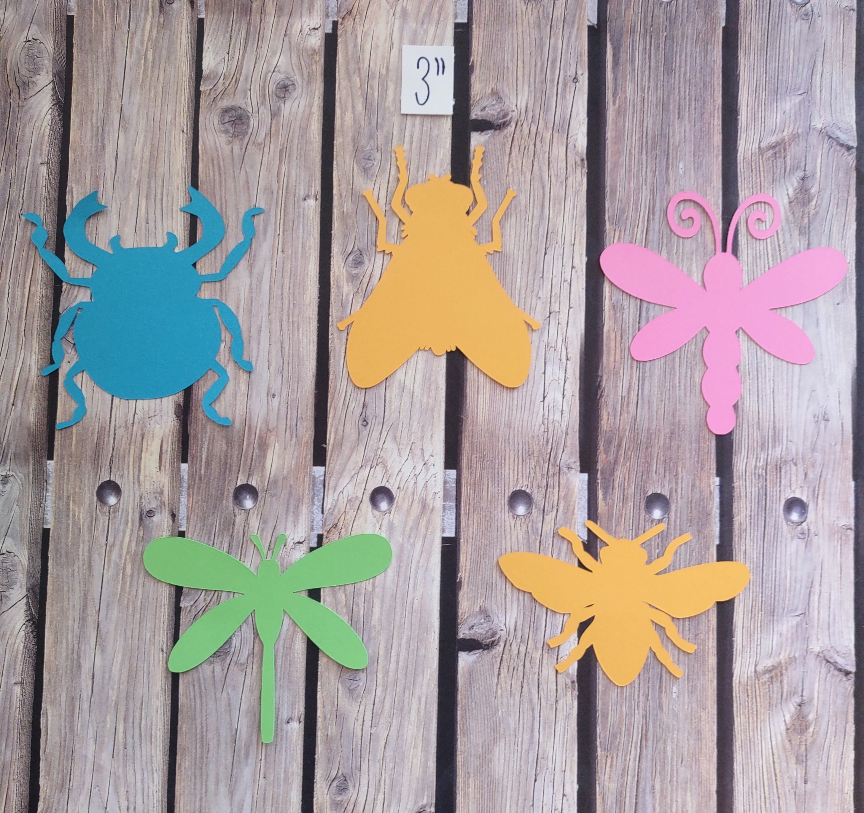 Paper Insects Identifer Paper Die Cut Bugs/insects for Card Making, School/classroom Projects ...