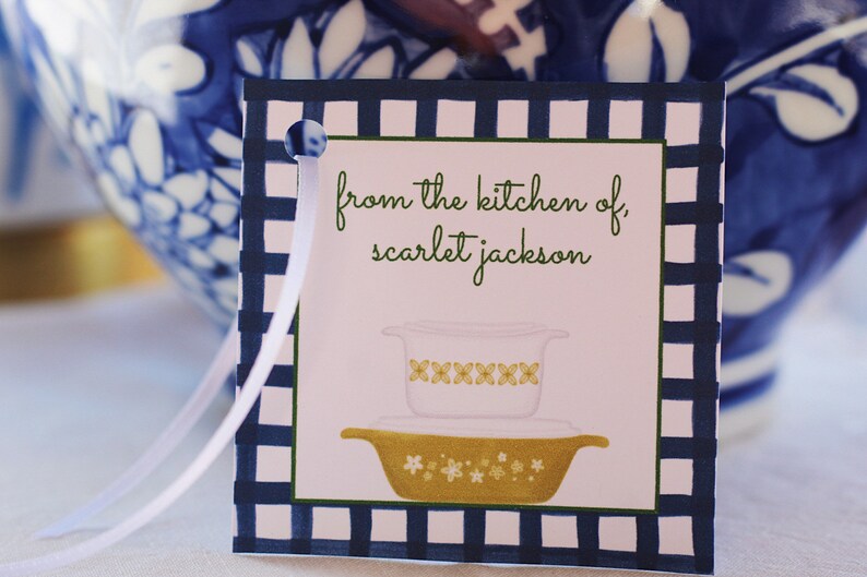 From the Kitchen of Vintage Pyrex Gift Tags