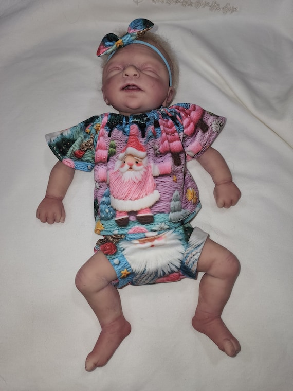 19 20 newborn Winter Paw Patrol Flare Sleeve Outfit W Bow for Reborn Babies and Silicone Baby Clothing Doll Clothes Etsy