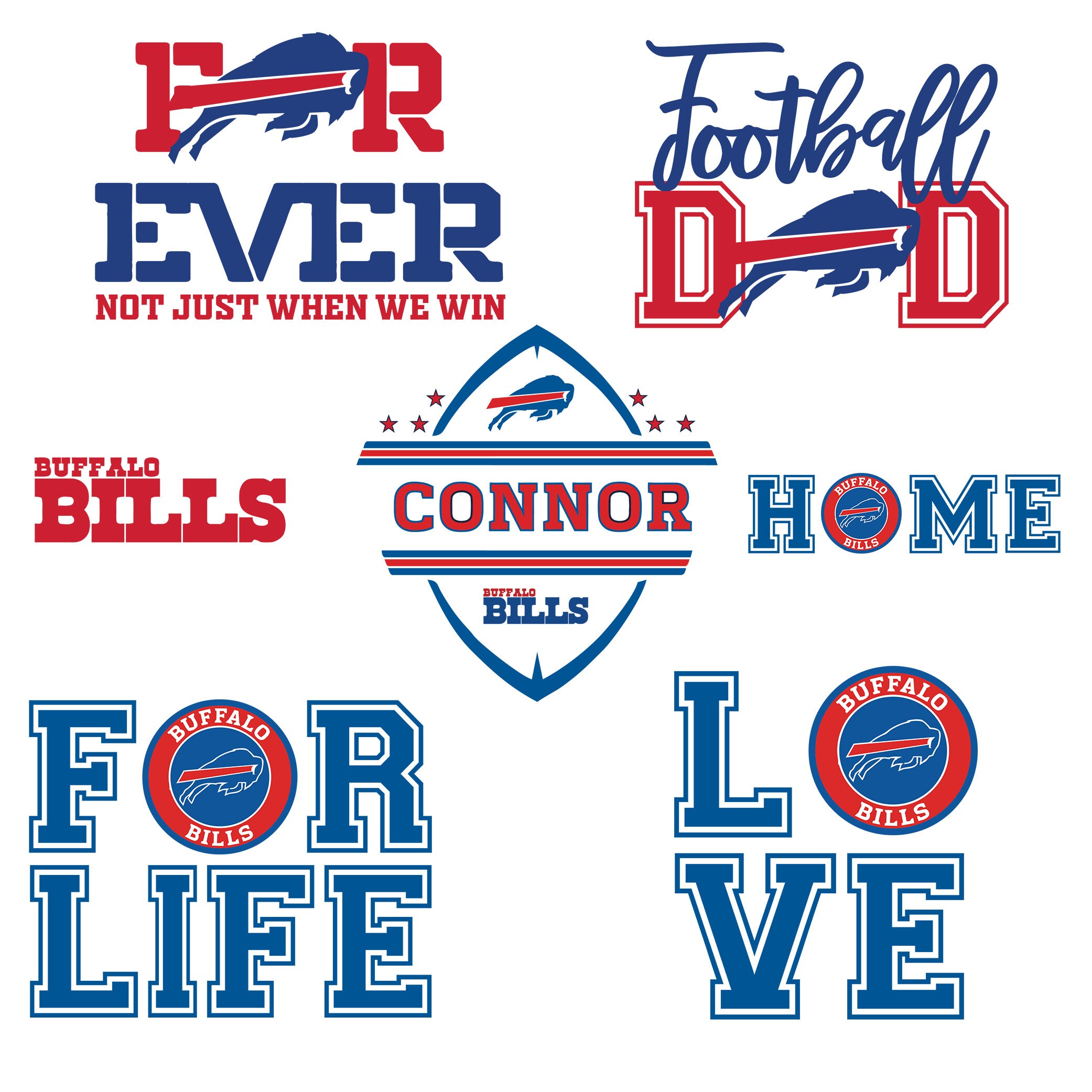 Download Buffalo Bills svg Bundle NFL svg NFL Lover svg dxf png | Etsy