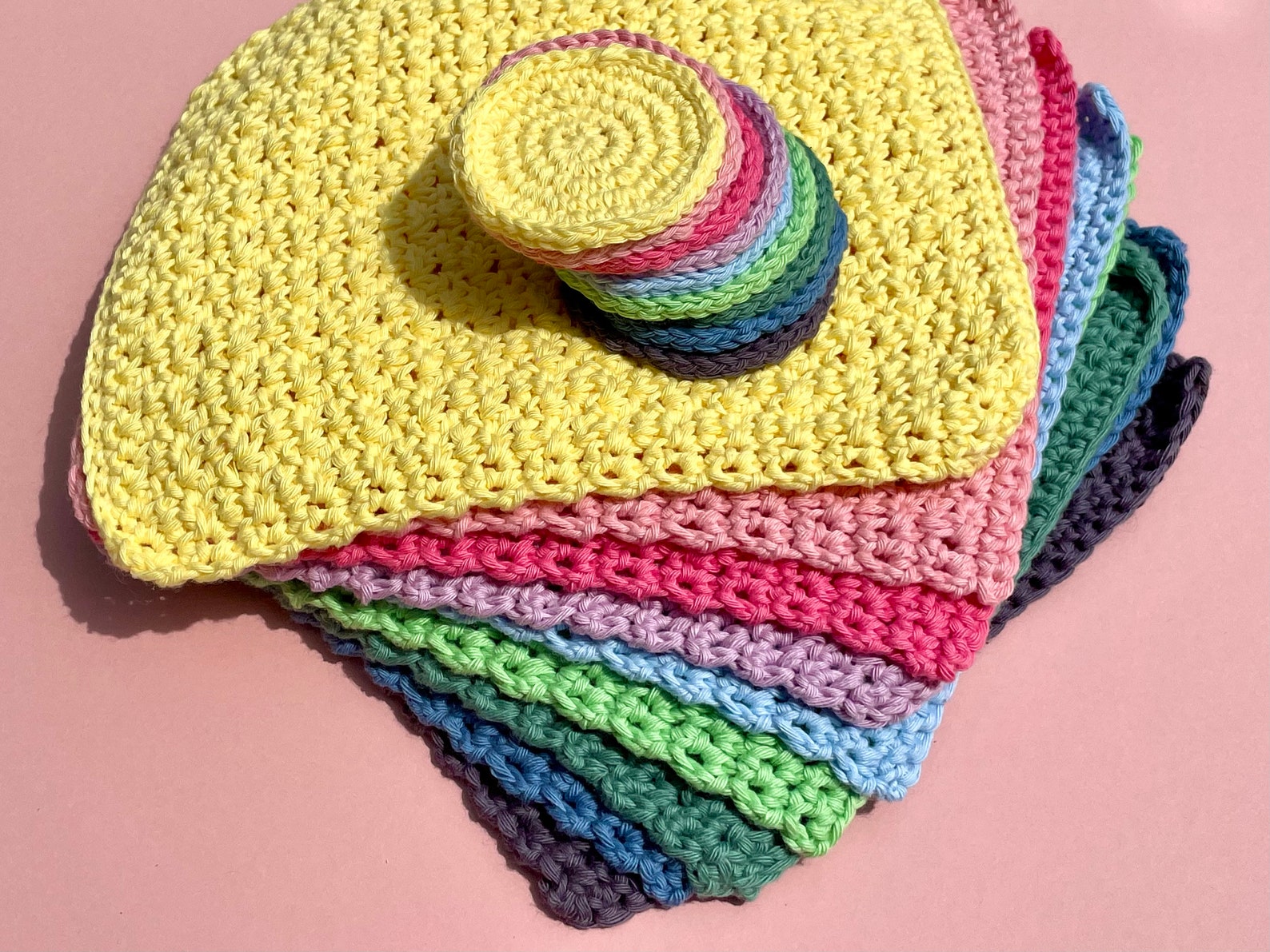 Handmade Crochet Reusable Face Cloth and Scrubbies Set Etsy