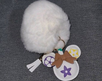Fluffy Pom Pom Keyring