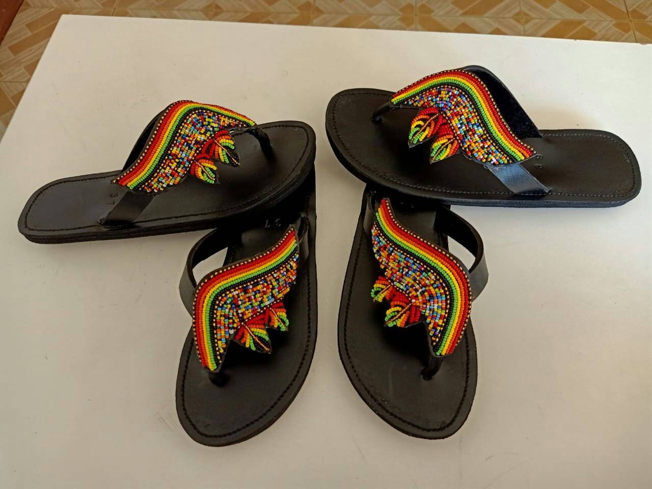5pieces of Maasai Sandals African Sandals Women Sandals - Etsy