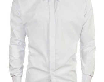 1 Set Of Black Cufflinks Gents White Dress Shirt  For Menswear/Evening wear 
