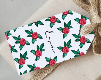 The Rose Collection / Love gift tag - Valentines Day, Mothers Day, Birthday