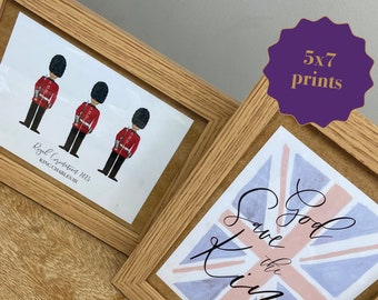 London theme Party Decor Prints Poster King Charles British Tea Party Printable God Save the King Charles III British Royal Coronation 2023