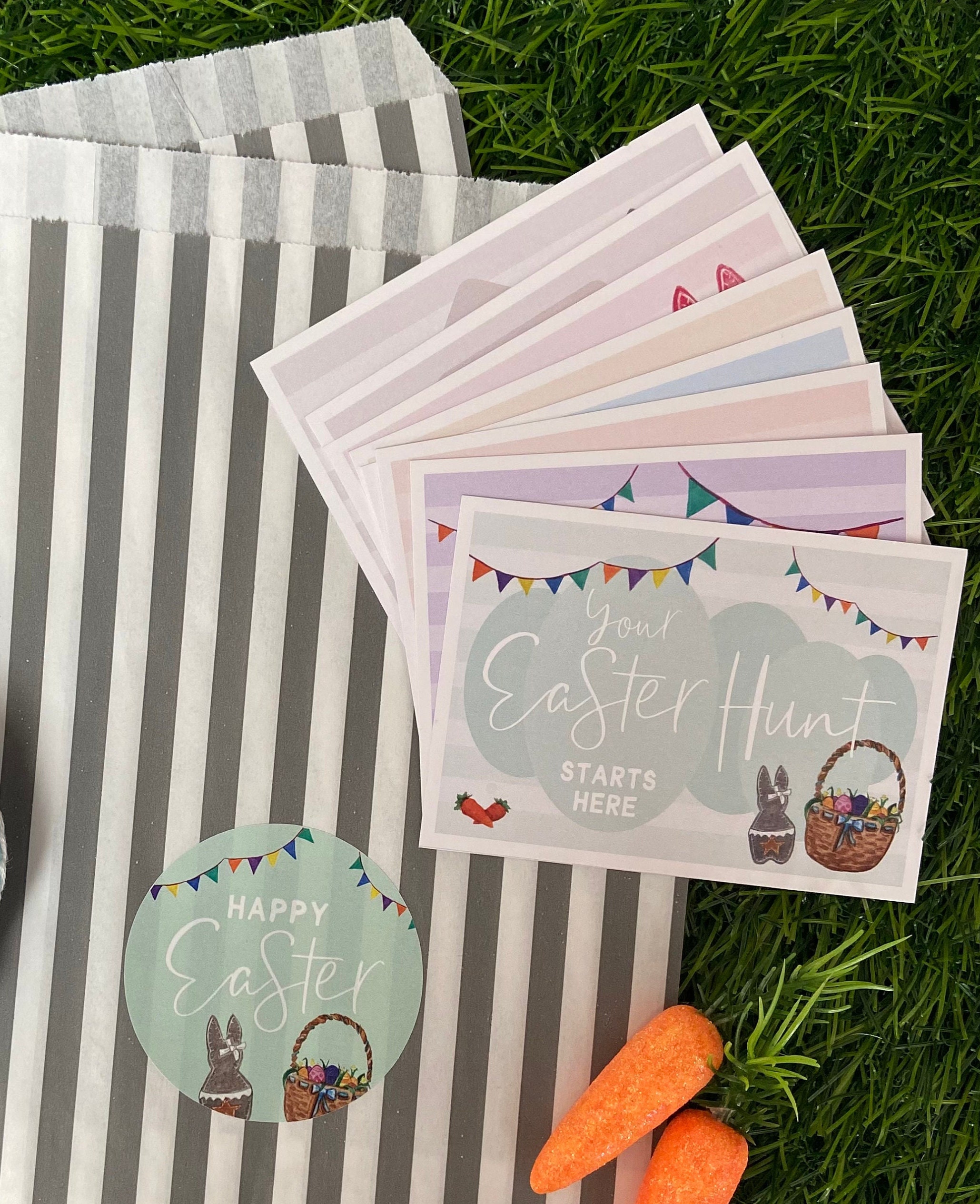 Printable Easter Hunt Cards Instant Download Egg Hunt Scavenger Hunt ...