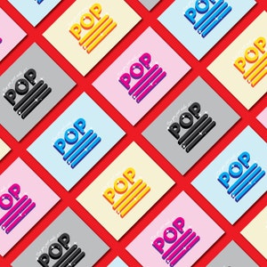 Faites-le POP! | carte postale | | de conception graphique | typographique Humour