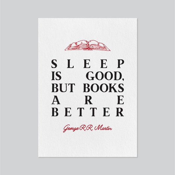 George RR Martin Quote | A4 | A5 | Art print | Bookish Gifts