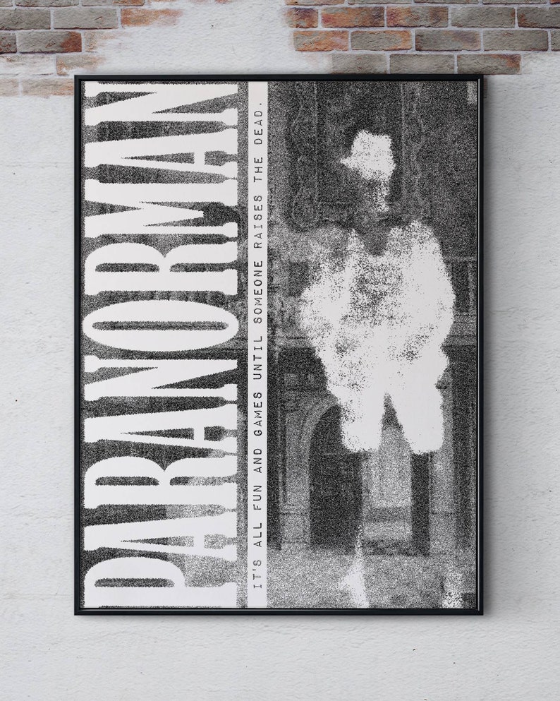 May include: Black and white poster with the text "DARKNORMAN" in large, bold letters. The text "IT'S ALL FUN AND GAMES UNTIL SOMEONE RAISES THE DEAD." is below the title. The poster features a grainy image of a person wearing a hat.