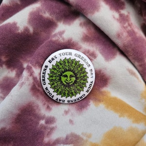 Green man  | Eat Your Greens | Pin Badge