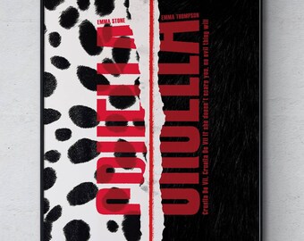CRUELLA / Póster de película alternativa / Impresión de arte / A3 / A4 / A5