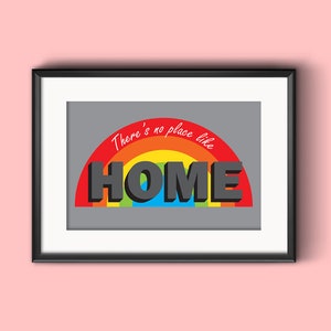 There&#39;s no place like Home! | A3 | A4 | A5 | Typographic